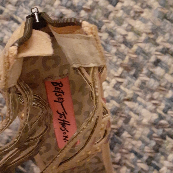 BETSY Johnstone size 10 leather platform shoes - Picture 6 of 10